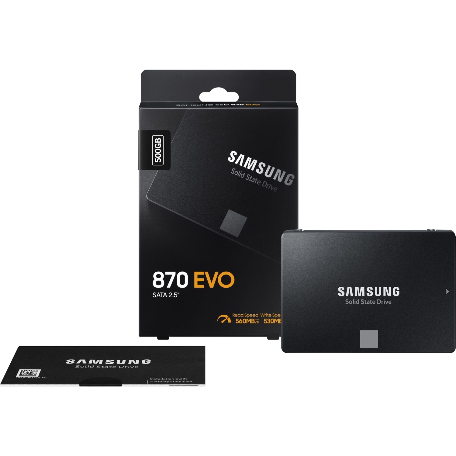 SAMSUNG 870 EVO 500GB 560/530MB/s 2.5" SATA3 SSD MZ-77E500BW