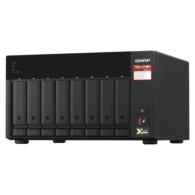 QNAP TURBONAS TS-873A-8GB 8GB 8 BAY 2xLAN/2xM.2 NAS DEPOLAMA ÜNİTESİ