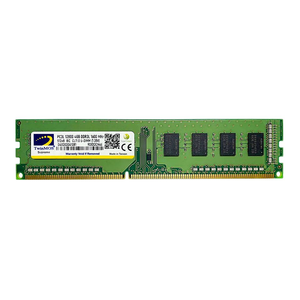 TWINMOS 4GB 1600MHz DDR3 1.35V PC Ram MDD3L4GB1600D