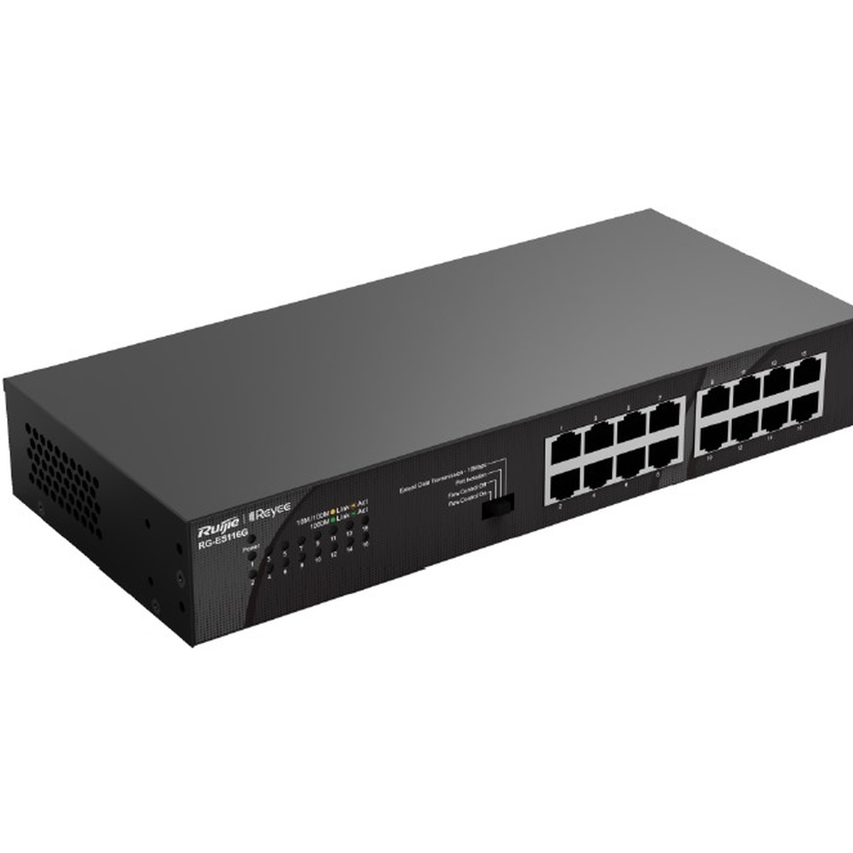 RUIJIE REYEE RG-ES116G 16 PORT 10/100/1000 YONETILEMEZ DESKTOP SWITCH METAL KASA