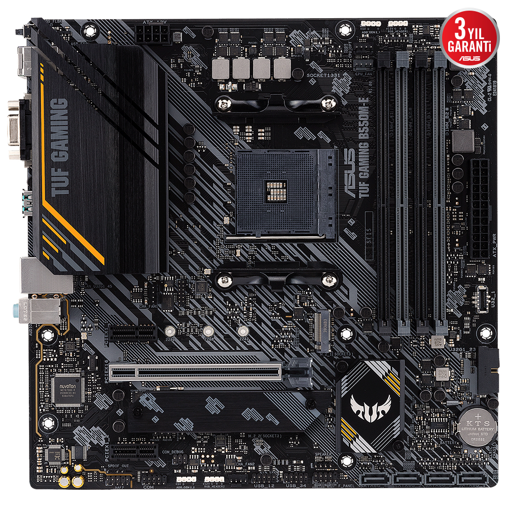 ASUS TUF GAMING B550M-E 4xDDR4 DP/HDMI/VGA 2xM.2 AM4 ANAKART