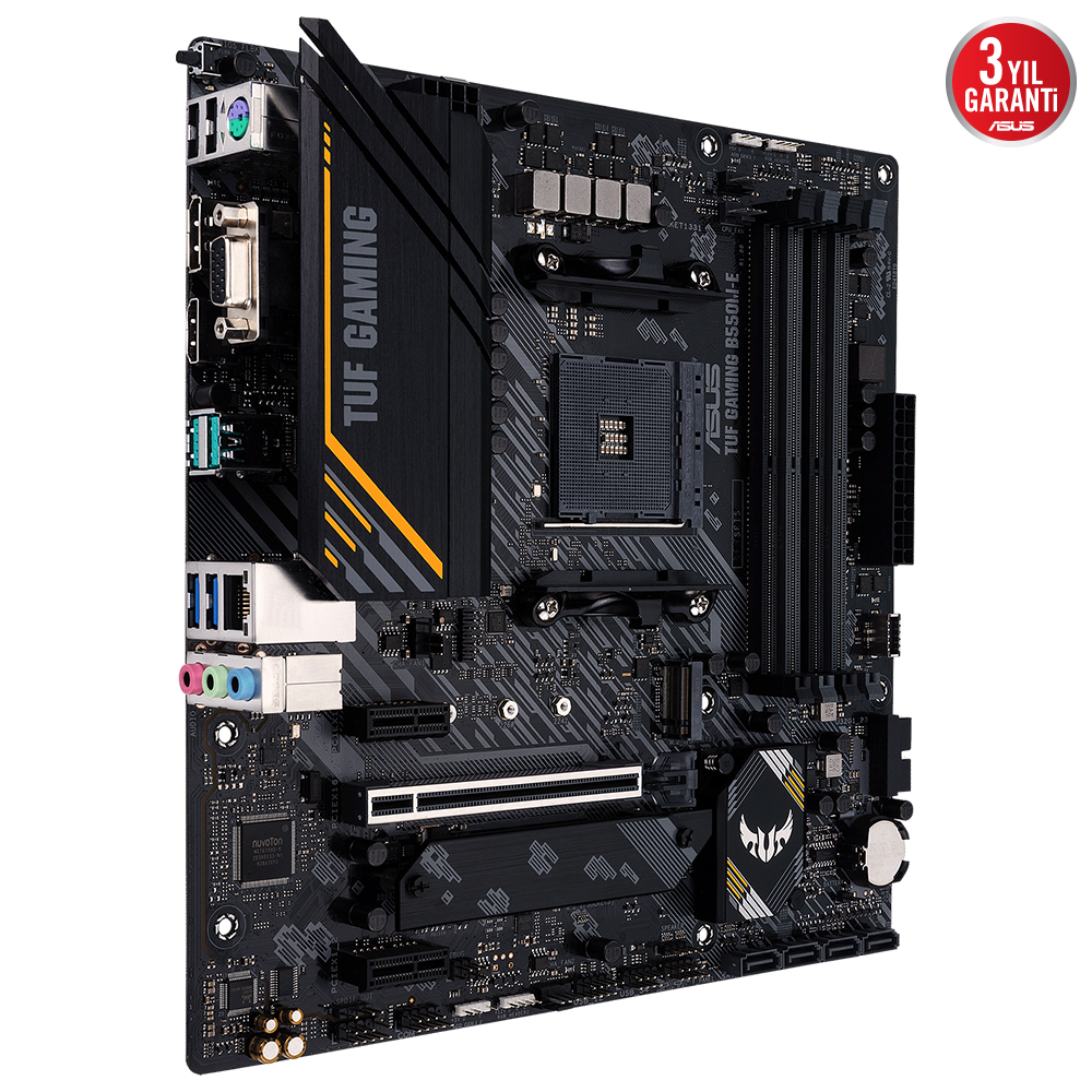 ASUS TUF GAMING B550M-E 4xDDR4 DP/HDMI/VGA 2xM.2 AM4 ANAKART