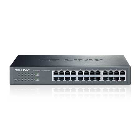 TP-LINK TL-SG1024D 24 PORT 10/100/1000 YONETILEMEZ RACK MOUNT SWITCH