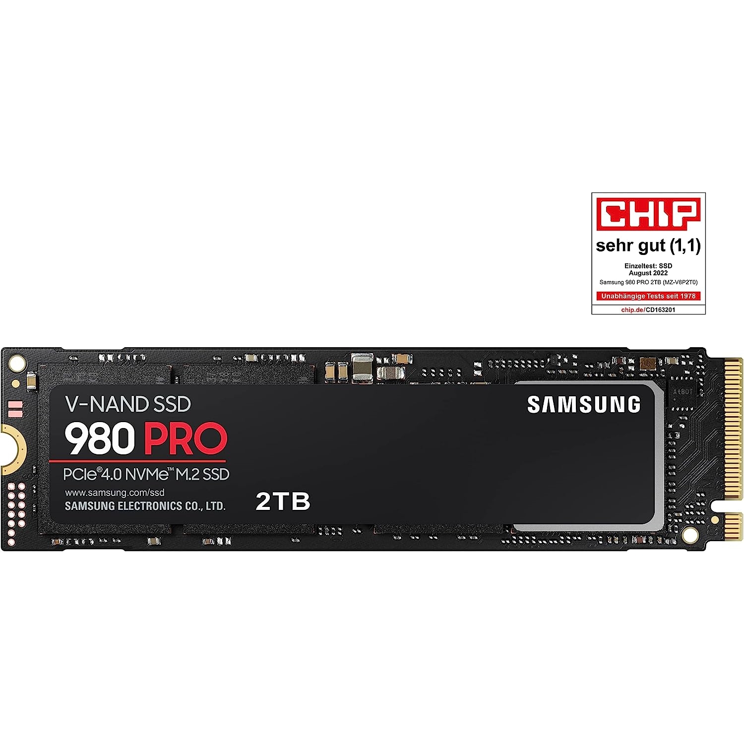 SAMSUNG 980 PRO 2TB 6900-5000 MB/s NVMe PCIe M.2 SSD MZ-V8P2T0BW