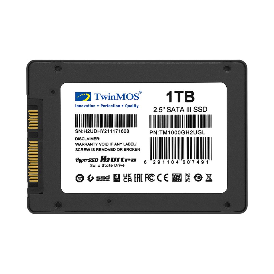 TWINMOS 1TB 580/550Mb/s 2.5" SATA3 SSD TM1000GH2UGL 3D-NAND