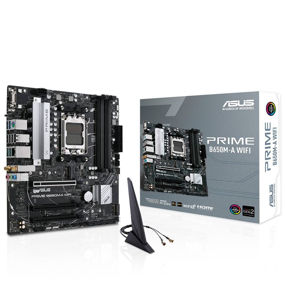 ASUS PRIME B650M-A WIFI 4xDDR5 DP+VGA+HDMI 2xM.2 AM5 ANAKART