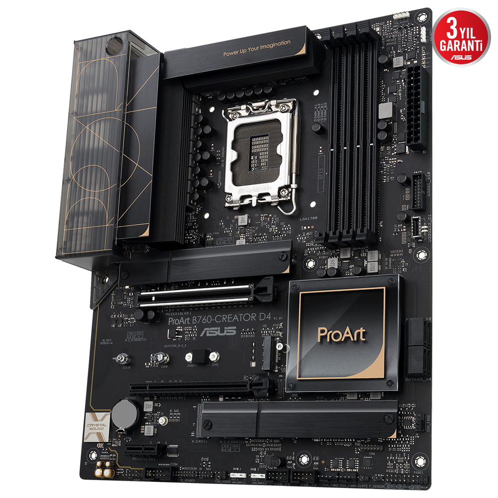 ASUS PROART B760-CREATOR D4 4xDDR4 HDMI/DP/TYPE-C 3xM.2 1xGLAN 1700P (12.Gen 13.Gen) ANAKART