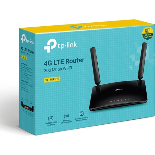 TP-LINK TL-MR150 300MBPS 4 PORT 2 ANTEN 4G LTE SIM KART GİRİŞLİ ROUTER