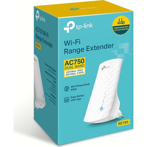 TP-LINK RE190 750MBPS 2.4/5GHz MENZİL GENİŞLETİCİ