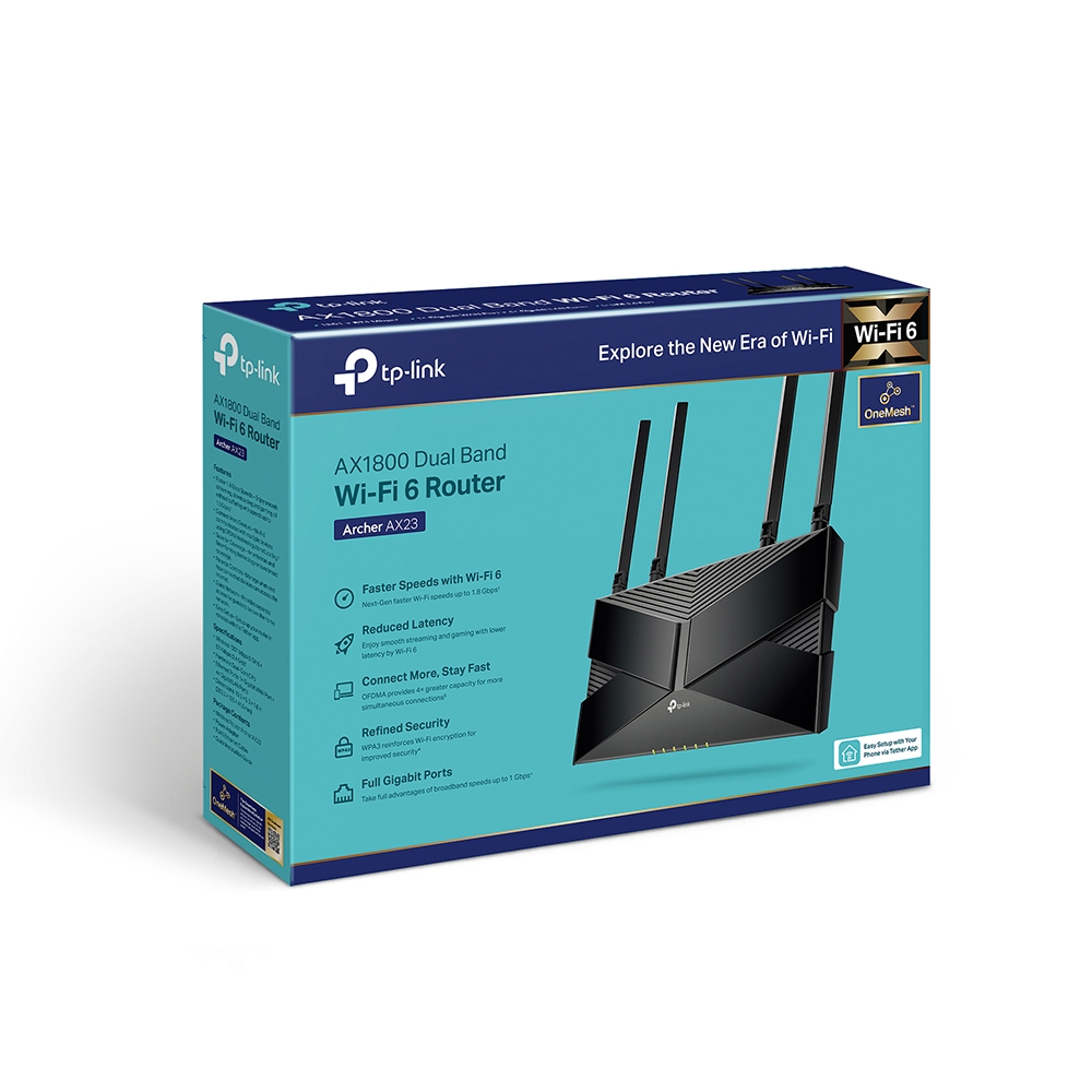 TP-LINK ARCHER AX23 AX1800 1800 MBPS GIGABIT DUALBAND WIFI6 ROUTER