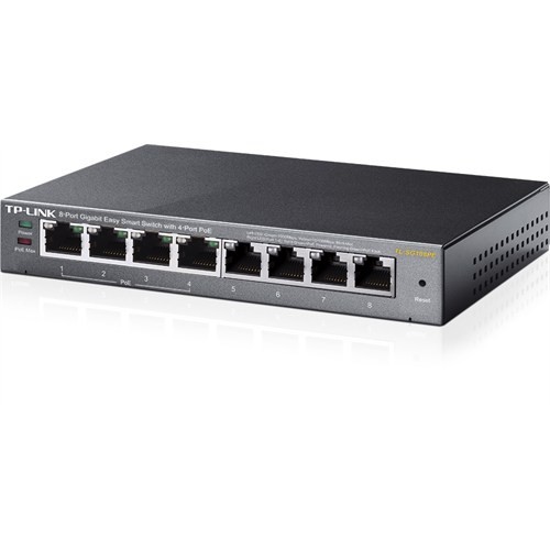 TP-LINK TL-SG108PE 8 PORT 10/100/1000 4 PORT POE EASY SMART DESKTOP SWITCH