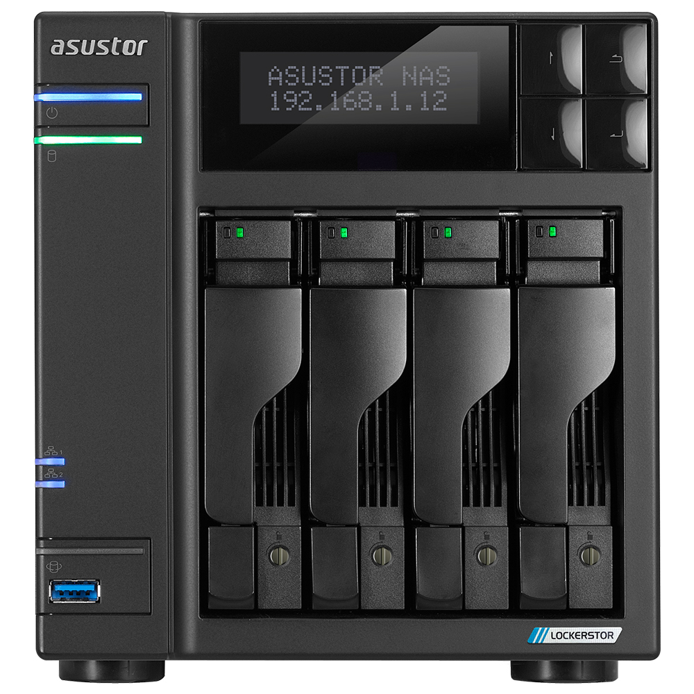 ASUSTOR AS6704T 4GB 4 BAY 1xGLAN DEPOLAMA ÜNİTESİ