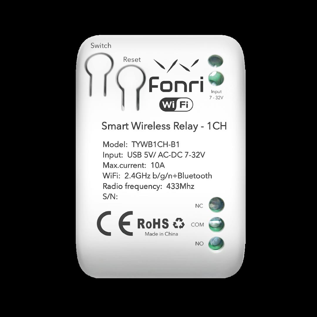 FONRİ WF3-TM4-0201-02 WIFI KABLOSUZ AKILLI  RÖLE - TEK KANAL