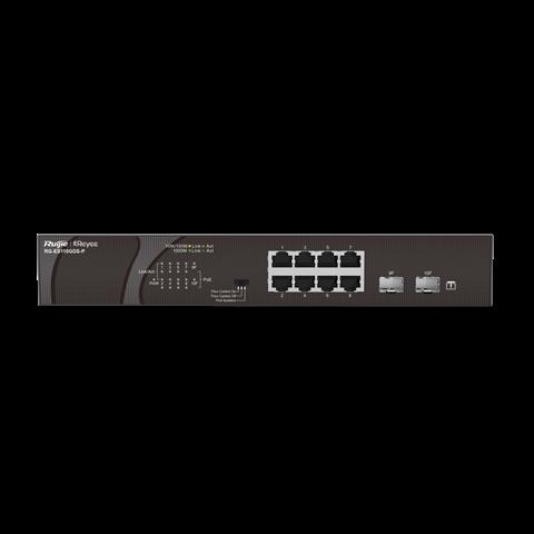 RUIJIE REYEE RG-ES110GDS-P 8 PORT 10/100/1000 8 PORT POE 2 PORT UPLINK 120W YONETILEMEZ DESKTOP SWITCH