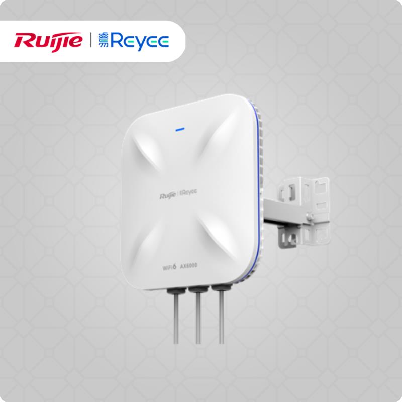 RUIJIE REYEE RG-RAP6260(H) AX6000 Wi-Fi 6 1x2.5GLAN 1xSFP 2.4G 4x4MIMO 5G 4x4MIMO 2.4 GHZ & 5 GHZ POE ADAPTORSUZ OUTDOOR