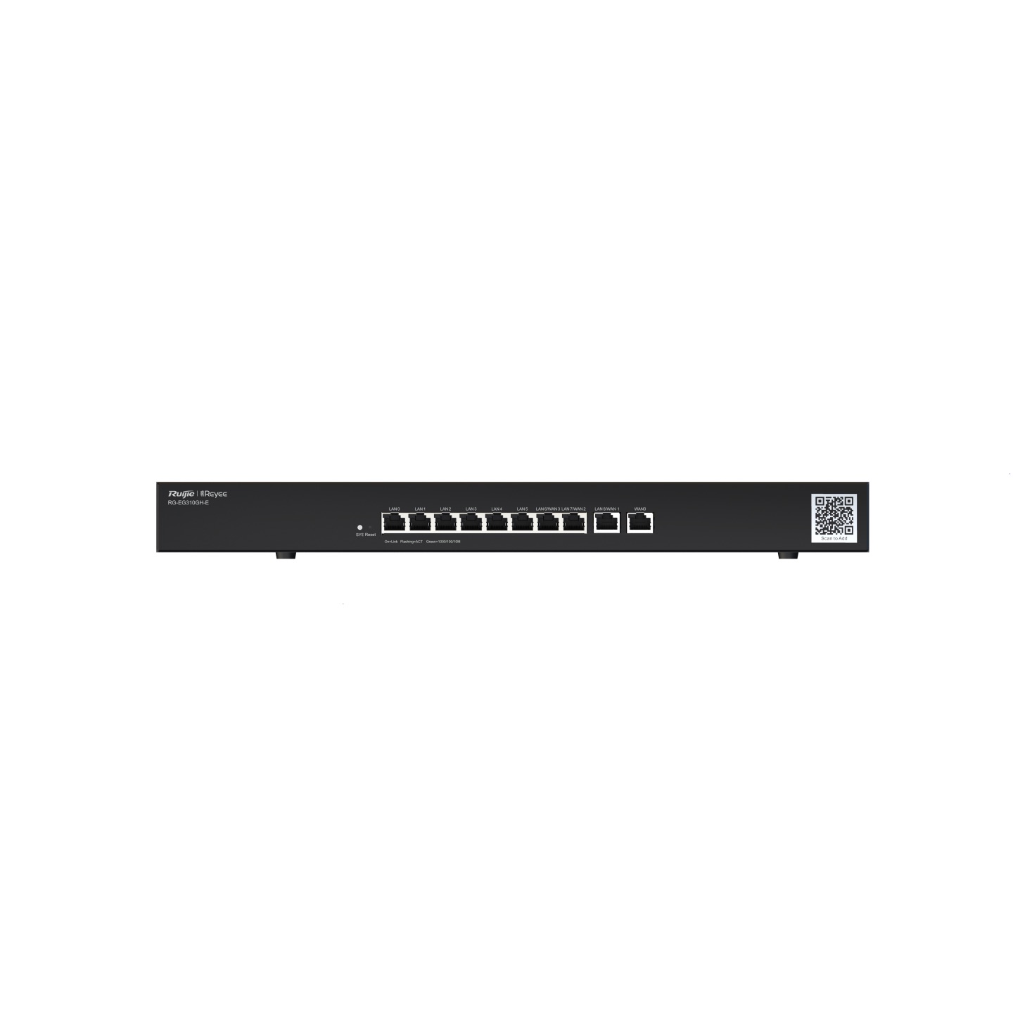 RUIJIE RG-EG310GH-P-E  10 PORT GIGABIT 10/100/1000 8 PORT POE/POE+ YONETILEBILIR GATEWAY/ROUTER