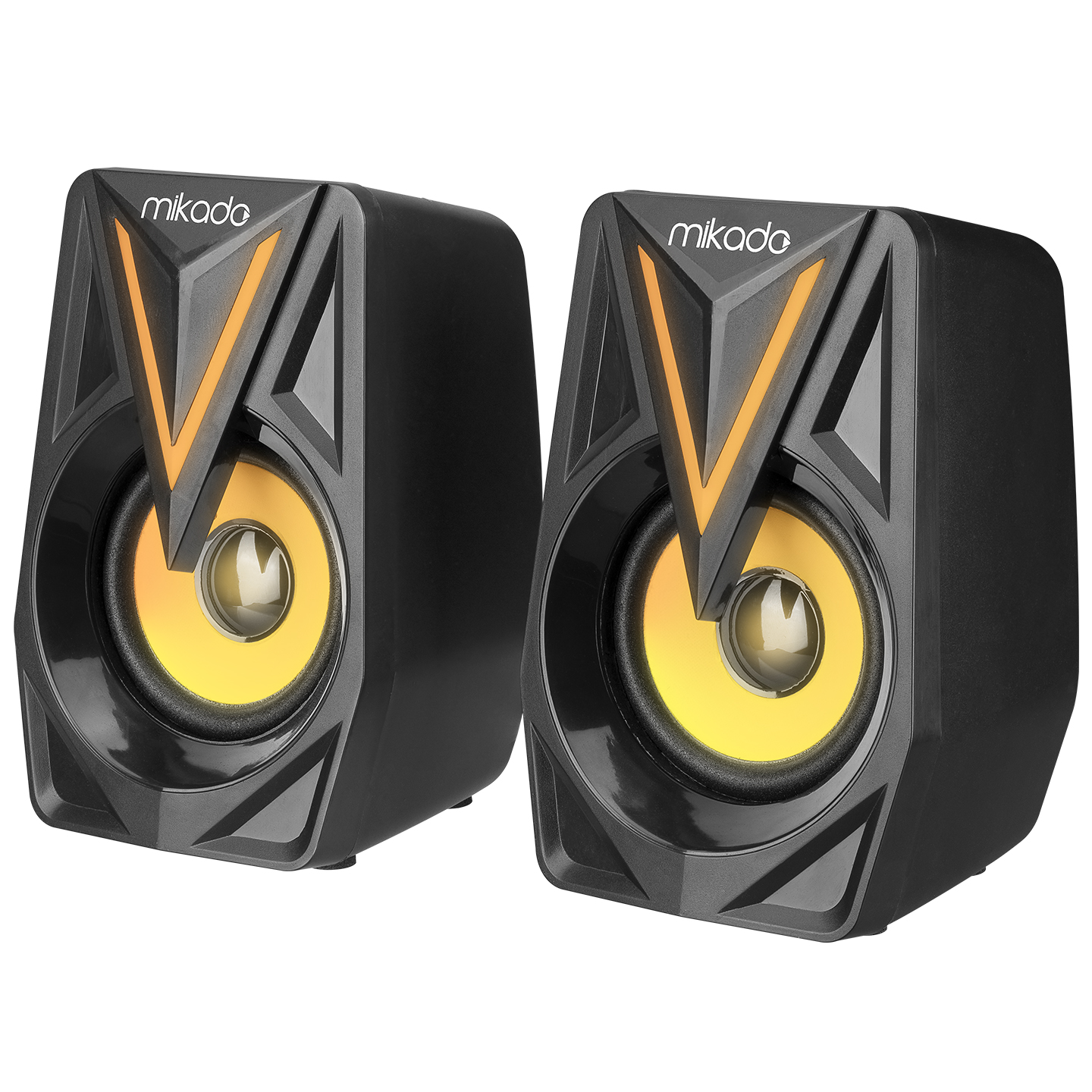 MIKADO MD-S23 GLARE 1+1 3W RMS USB 2.0 SİYAH RGB HOPARLÖR