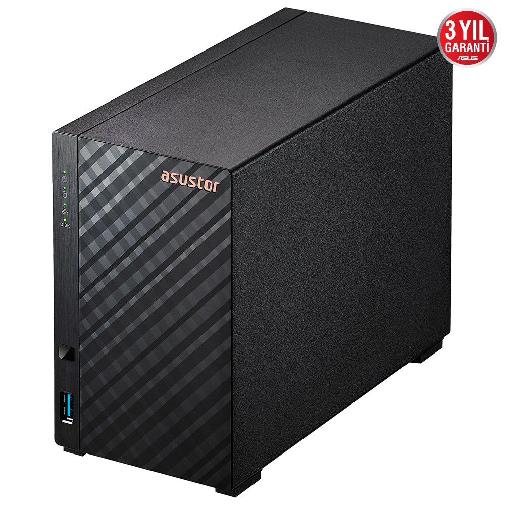 ASUSTOR AS1102TL 1GB 2 BAY 1xGLAN DEPOLAMA ÜNİTESİ