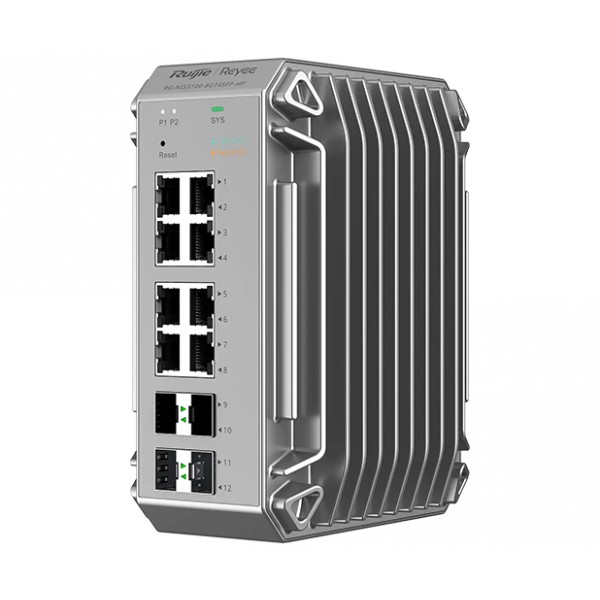 RUIJIE REYEE RG-NIS3100-8GT4SFP-HP 8 PORT 10/100/1000 8 PORT POE 4 X SFP 240 WATT RUJIE CLOUD YONETILEBILIR ENDÜSTRİYEL