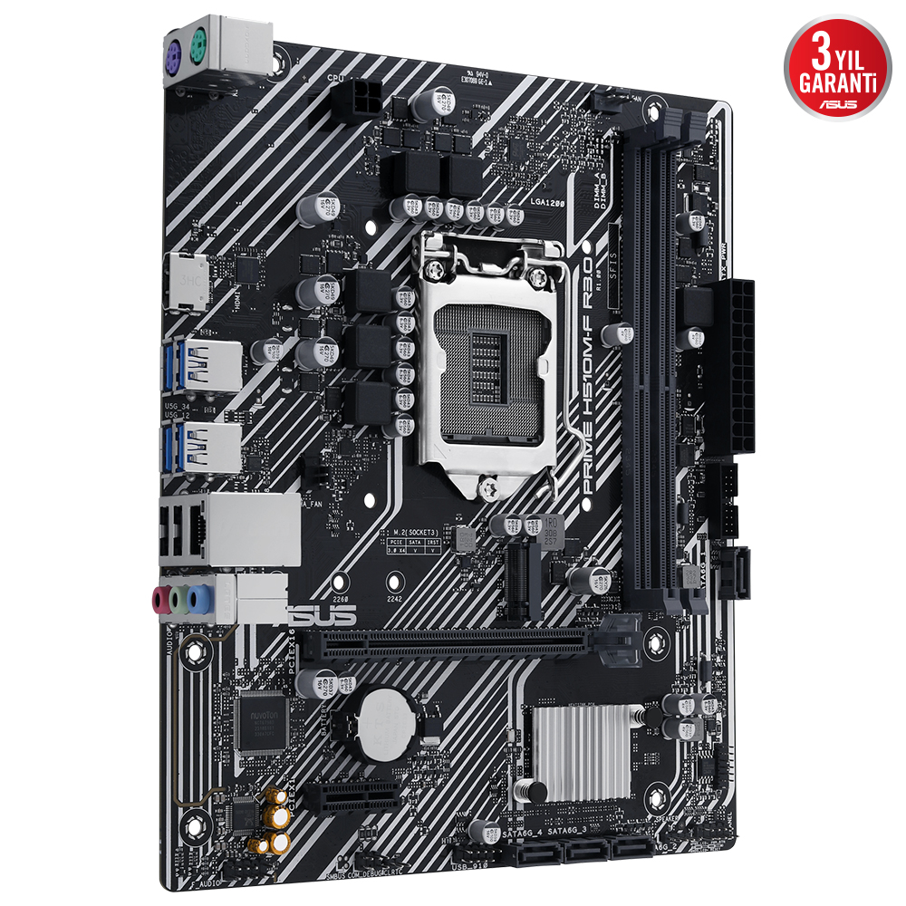 ASUS PRIME H510M-F R3.0 H510 2xDDR4 HDMI 1xGLAN 1xM.2 1200Pin ANAKART