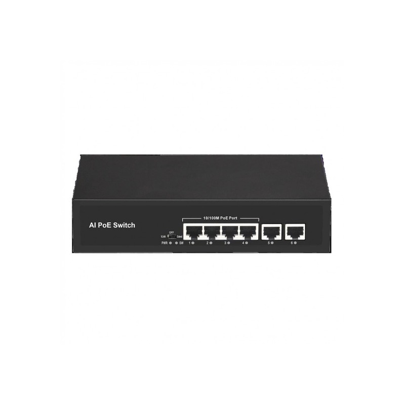 ODS ODS-4P2U 4 PORT POE 10/100 2FE UPLINK 60W YONETILEMEZ SWITCH