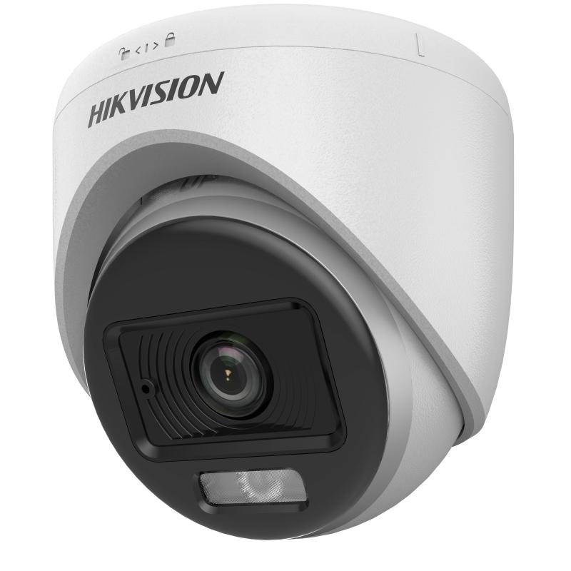 HIKVISION DS-2CE70DF0T-LPFS 2MP 2.8MM COLORVU DAHİLİ SES 20MT SMART HYBRID HD-TVI DOME KAMERA