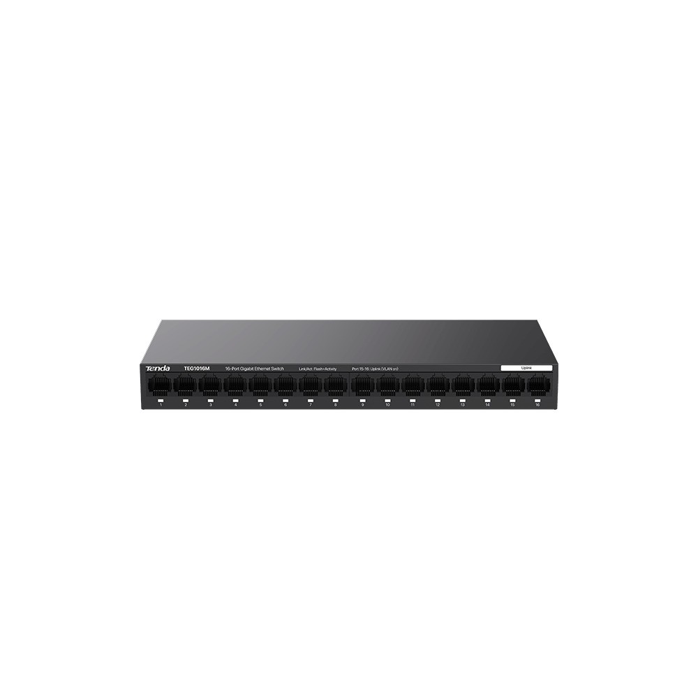 TENDA TEG1016M 16 PORT 10/100/1000 YONETILEMEZ RACK MOUNT SWITCH