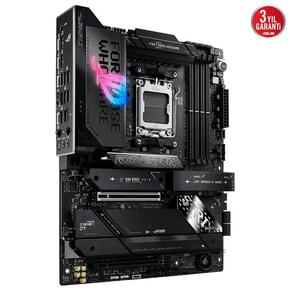 ASUS ROG STRIX X870E-E GAMING WIFI 4xDDR5 HDMI 5xM.2 AM5 ANAKART