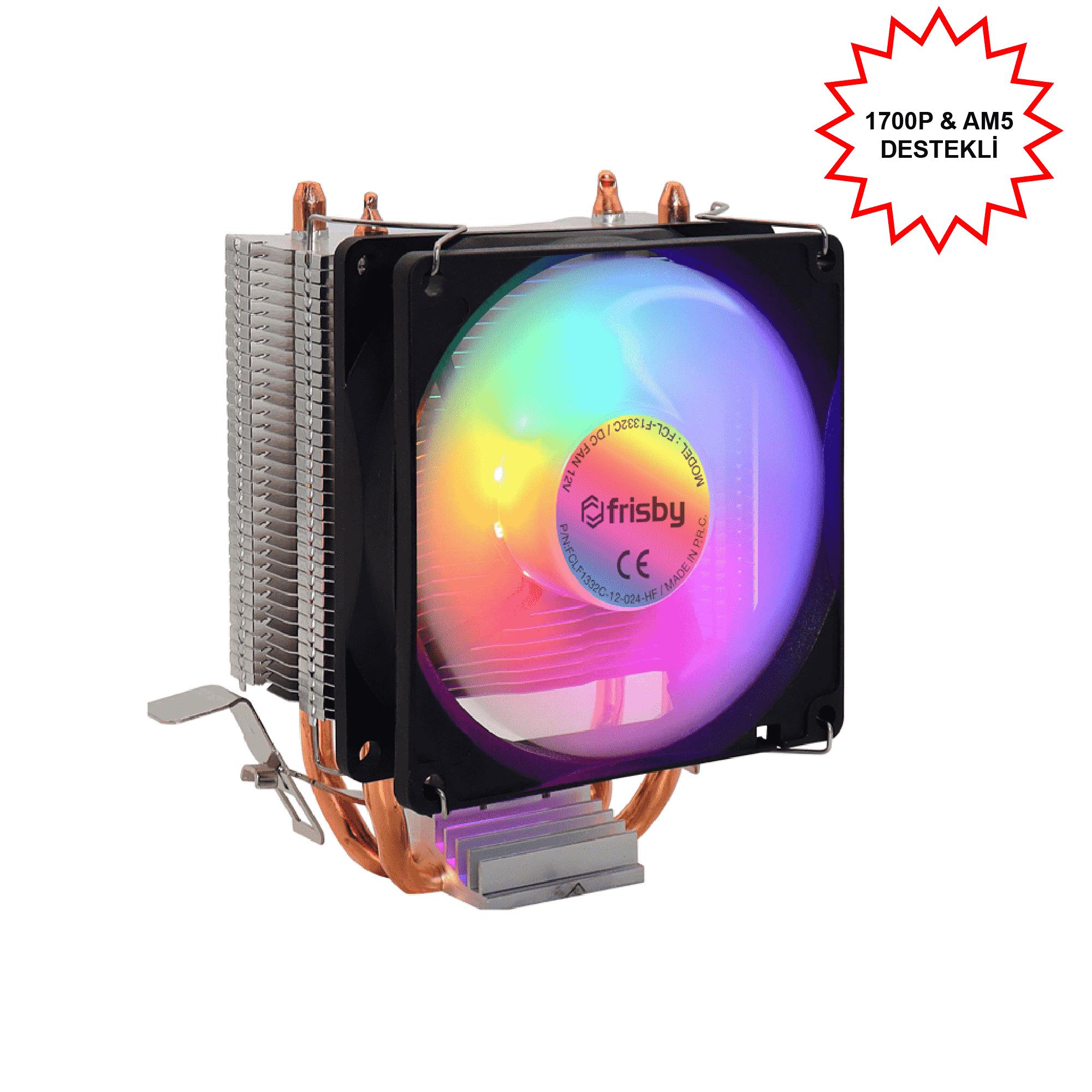 FRISBY FCL-F1332C LGA1700/AM5 SOKET BAKIR TABAN İŞLEMCİ FANI