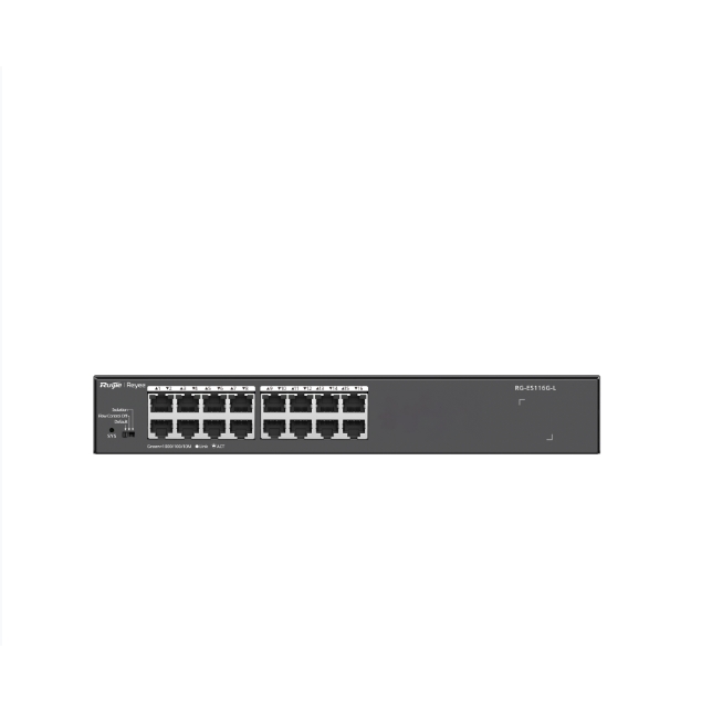 RUIJIE REYEE RG-ES116G-L 16 PORT 10/100/1000 YONETILEMEZ RACK MOUNT SWITCH METAL KASA