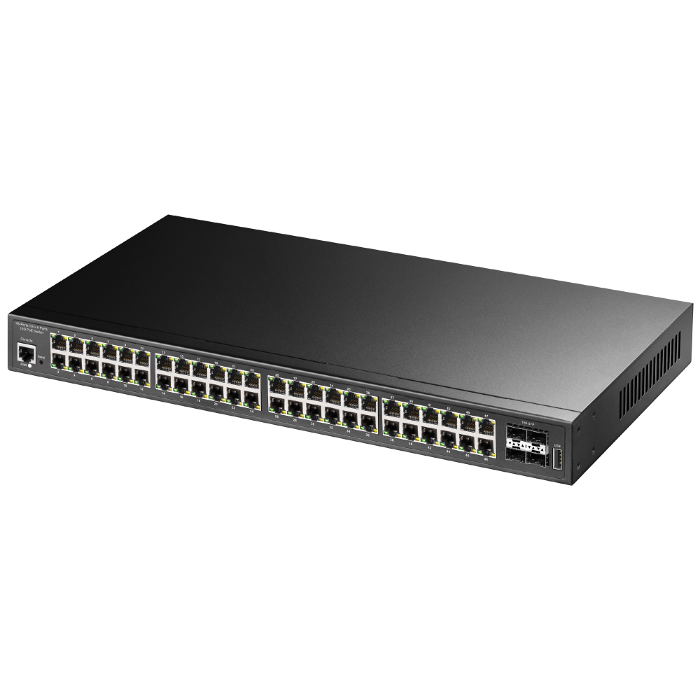 CUDY GS2048PS4-720W 48 PORT 10/100/1000 48 PORT POE+ 4 X SFP YONETILEBILIR RACK MOUNT SWITCH