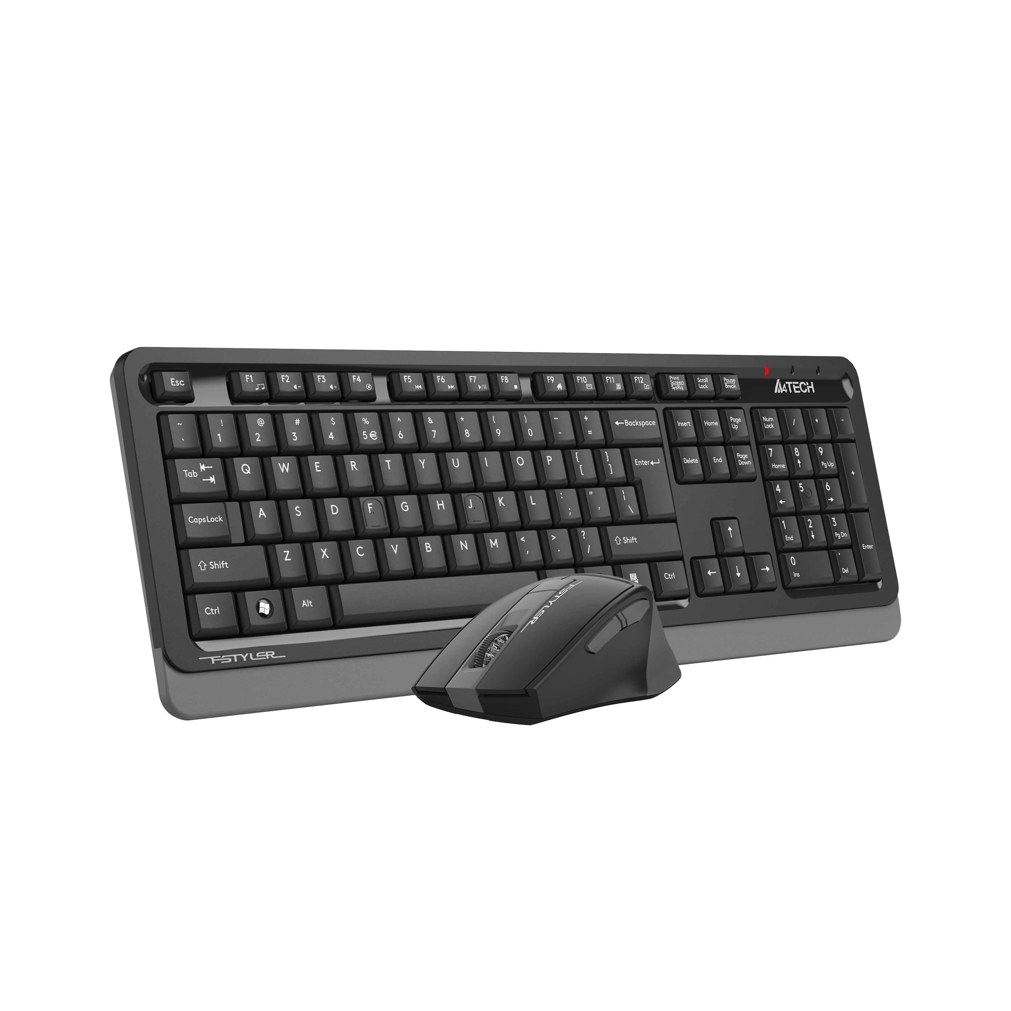 A4 TECH FG1035 KABLOSUZ STANDART SİYAH/GRİ Q KLAVYE+MOUSE