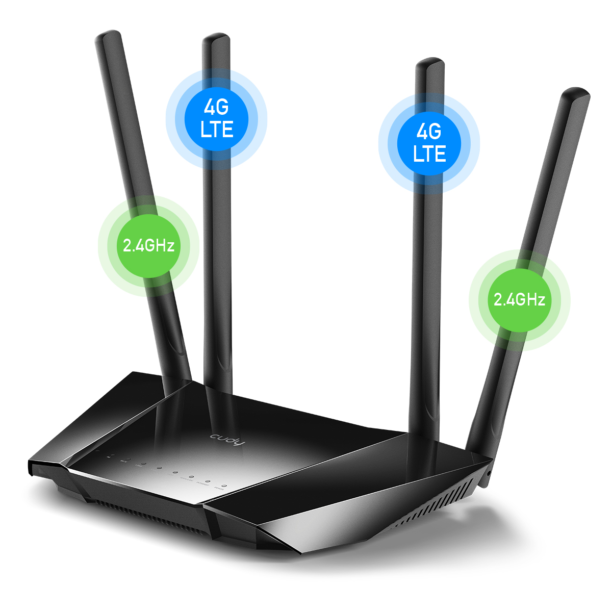 CUDY LT400_EU 300MBPS 4 PORT 4 ANTEN 4G LTE INDOOR SIM KART GİRİŞLİ ROUTER