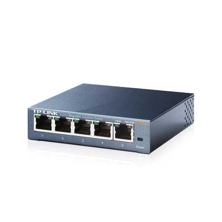 TP-LINK TL-SG105 5 PORT 10/100/1000 FAST ETHERNET DESKTOP SWITCH