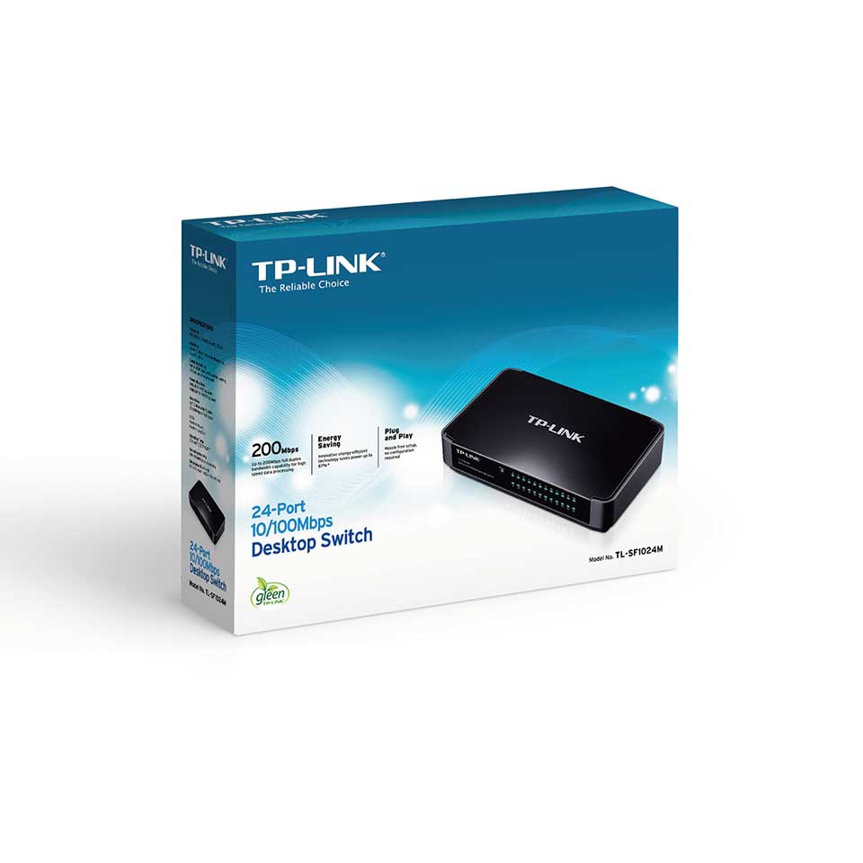 TP-LINK TL-SF1024M 24 PORT 10/100 YONETILEMEZ DESKTOP SWITCH